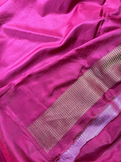 GOLD KATAN TISSUE PURE HANDLOOM BANARASI SAREE