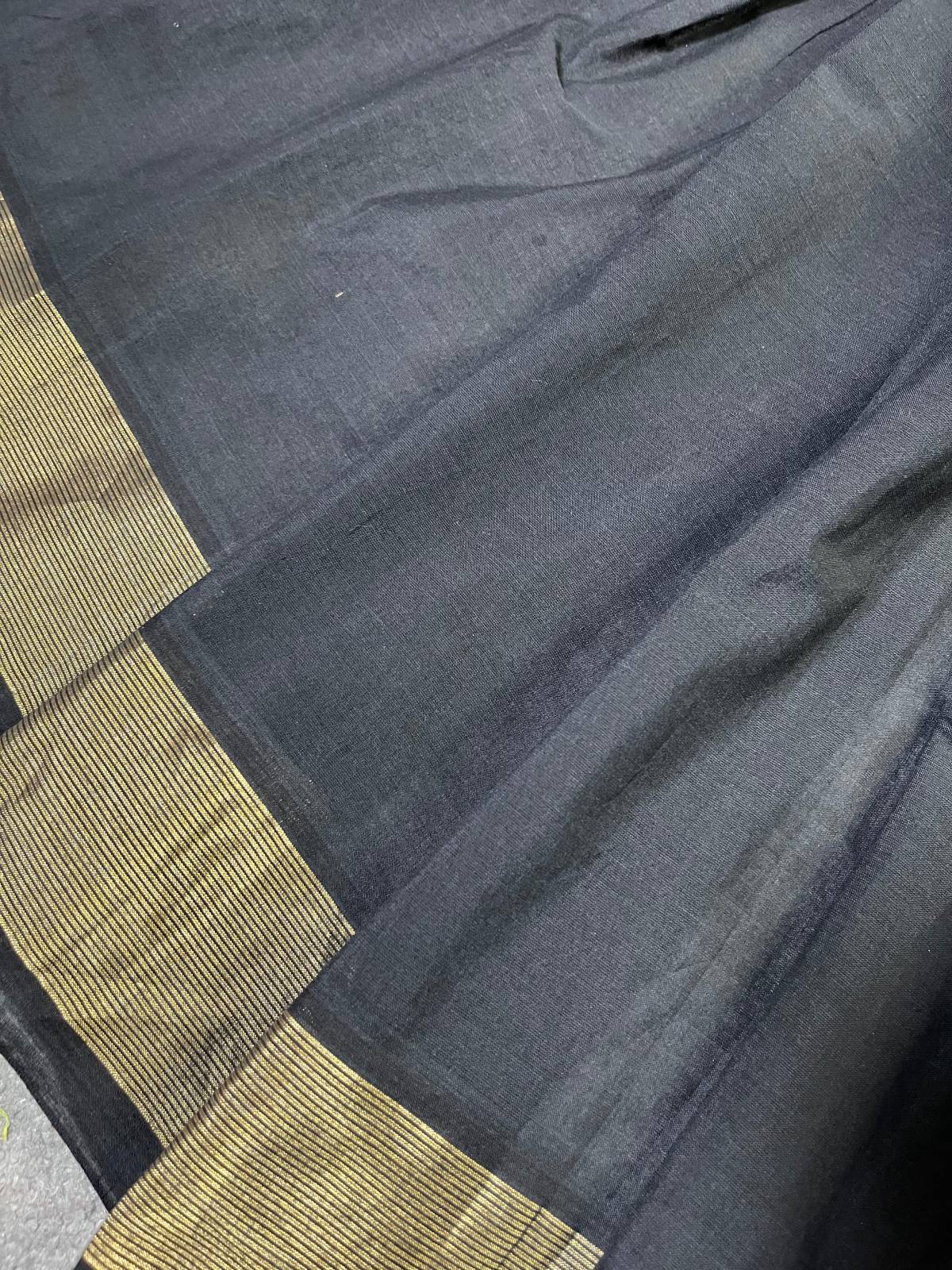 BLACK PURE HANDLOOM COTTON PAITHANI SAREE