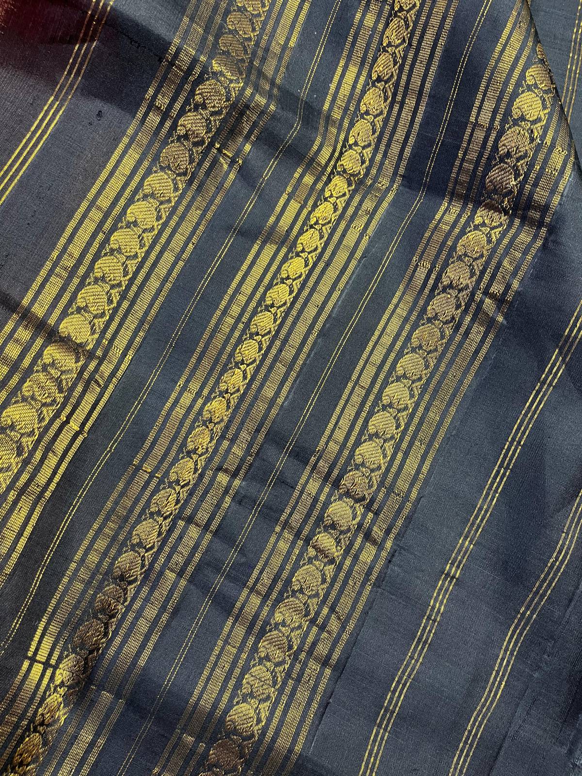 CORAL COTTON PURE HANDLOOM GADWAL SAREE