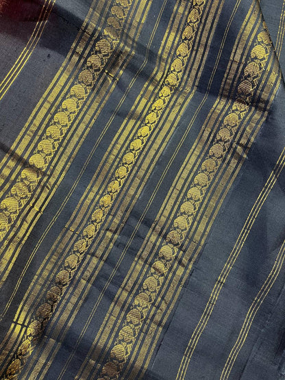 CORAL COTTON PURE HANDLOOM GADWAL SAREE