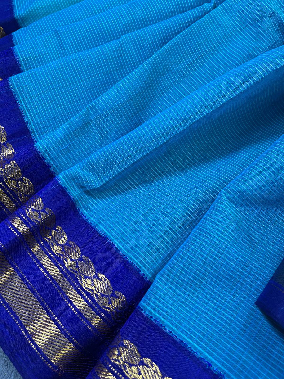 NLUE COTTON PURE HANDLOOM GADWAL SAREE