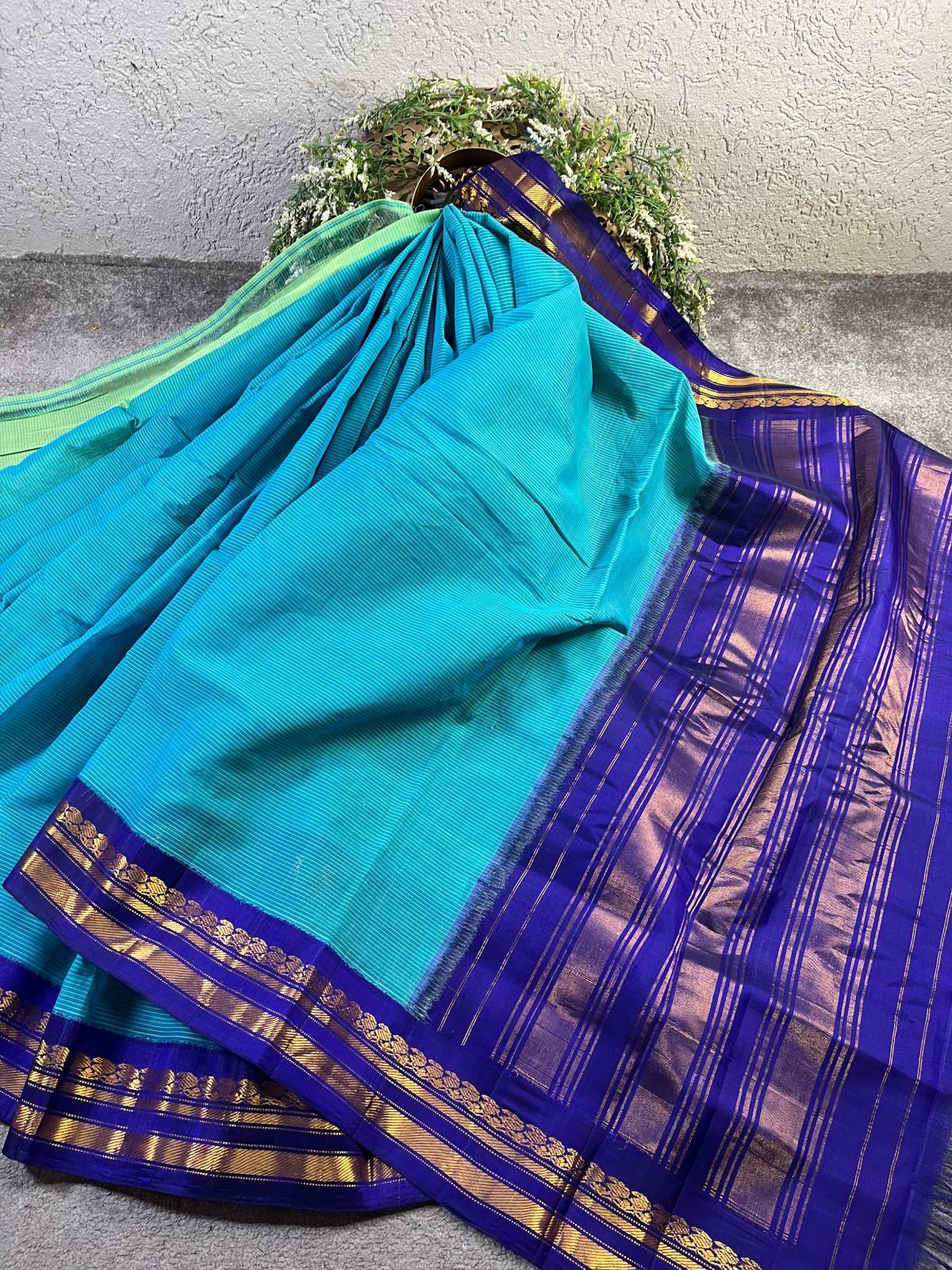NLUE COTTON PURE HANDLOOM GADWAL SAREE