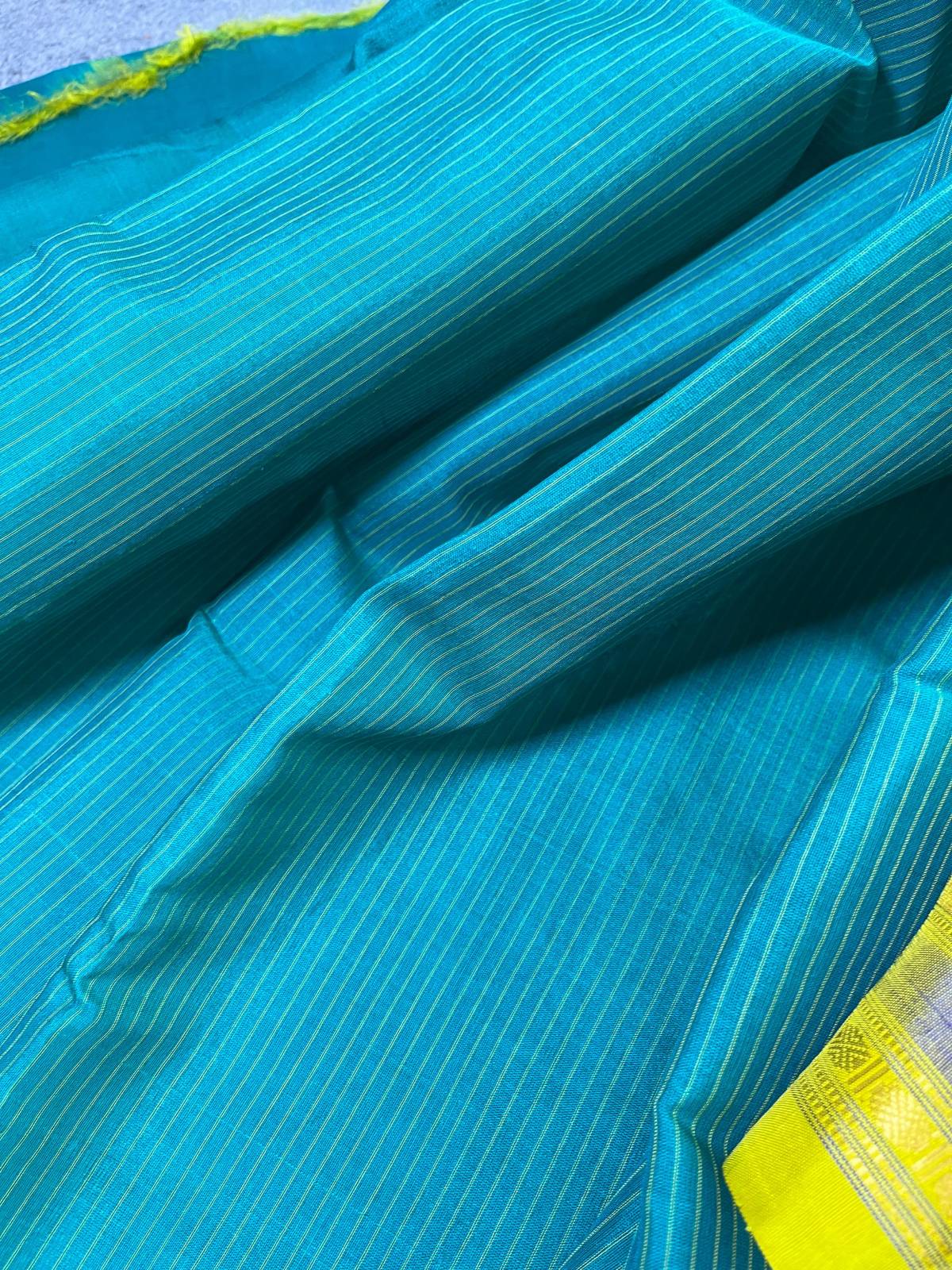 GREEN SICO PURE HANDLOOM GADWAL SAREE