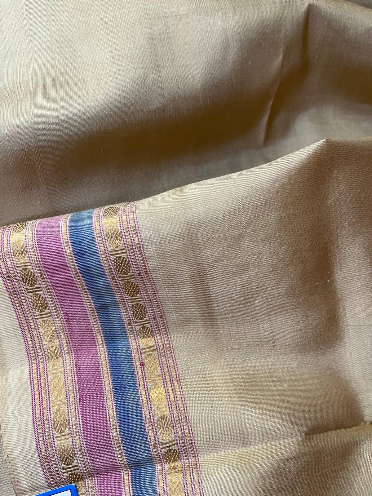 DARK PURPLE SICO PURE HANDLOOM GADWAL SAREE