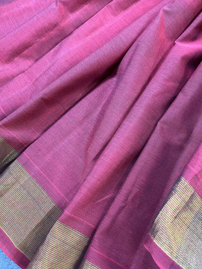 MAROON COTTON PURE HANDLOOM PAITHANI SAREE