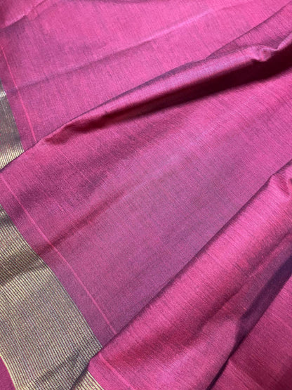 MAROON COTTON PURE HANDLOOM PAITHANI SAREE
