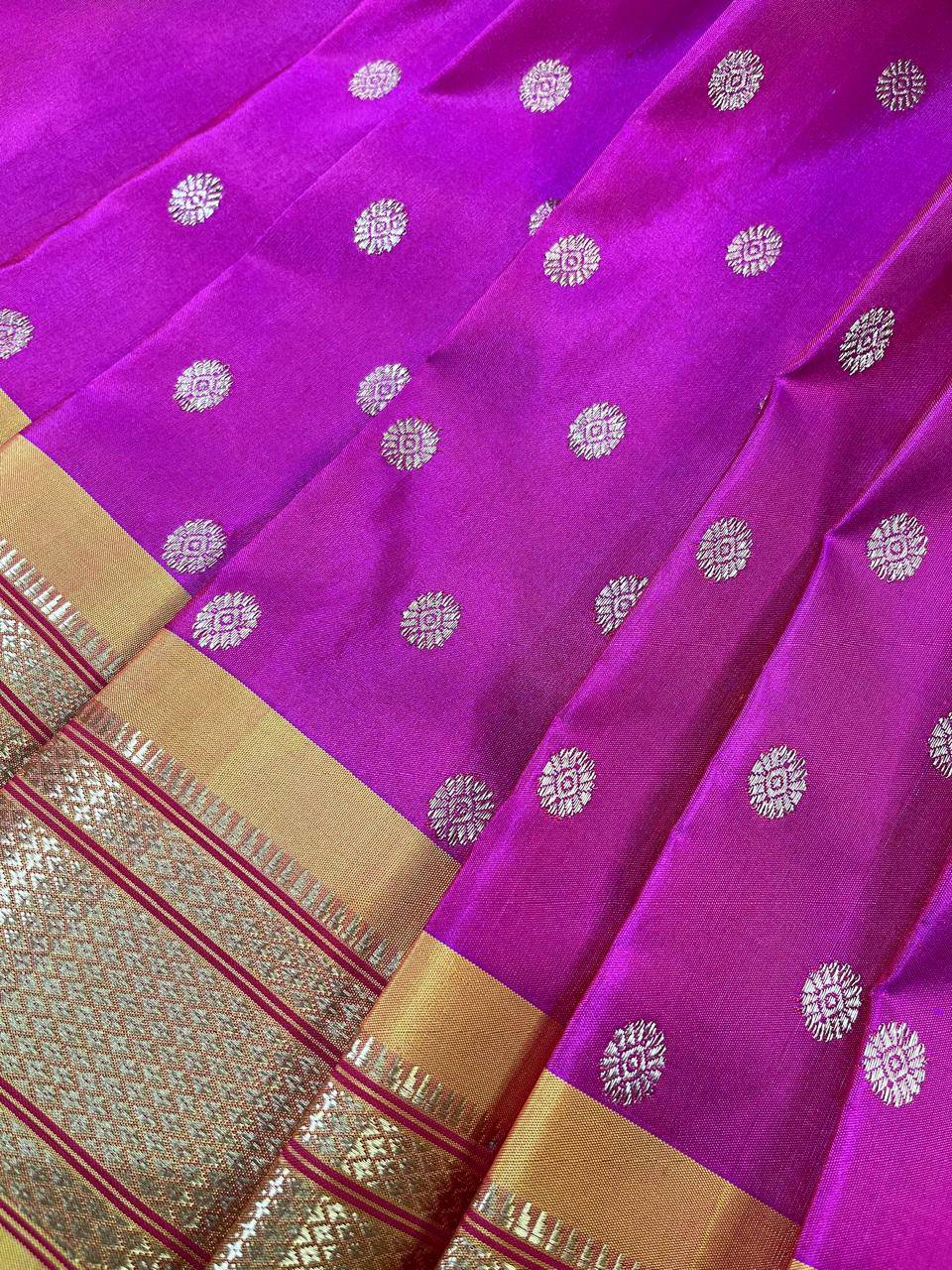 PINK PURE SILK PAITHANI SAREE