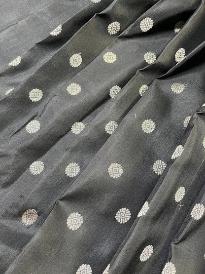 BLACK PURE SILK PAITHANI SAREE