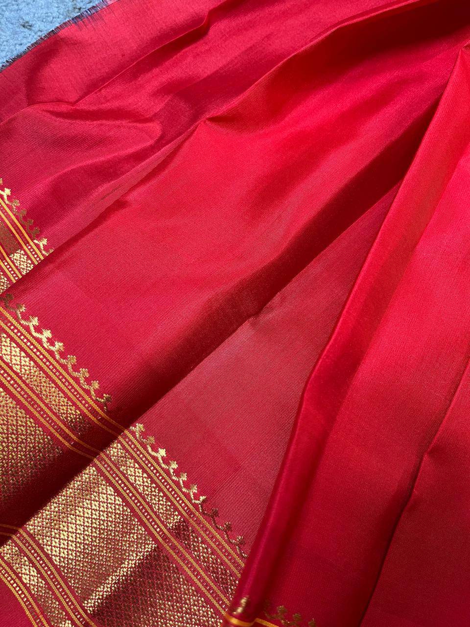 RED PURE SILK PAITHAN I SAREE