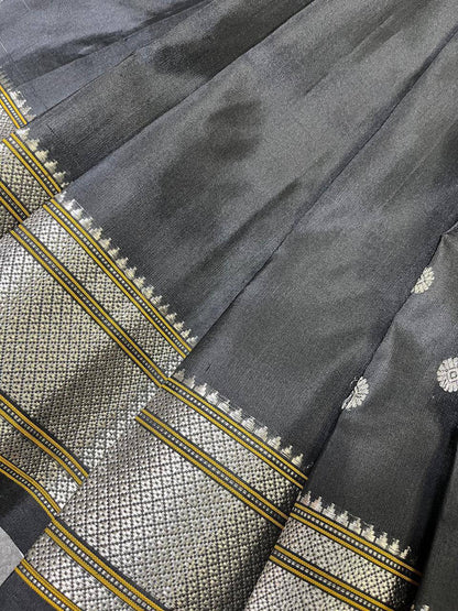 BLACK PURE SILK PAITHANI SAREE