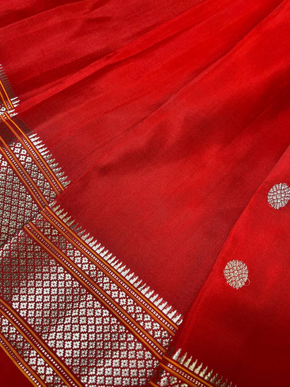 RED PURE SILK PAITHANI SAREE