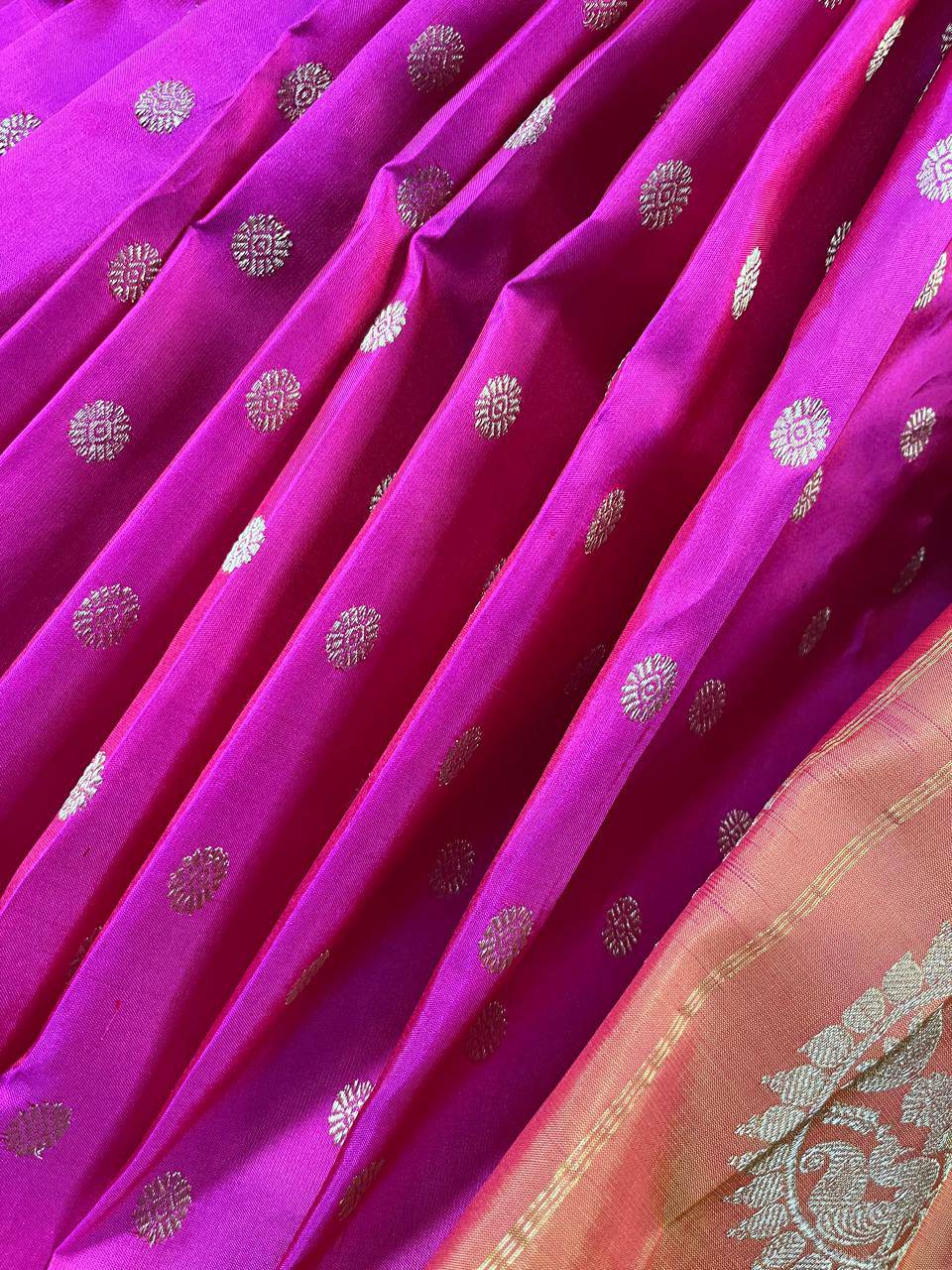 PINK PURE SILK PAITHANI SAREE