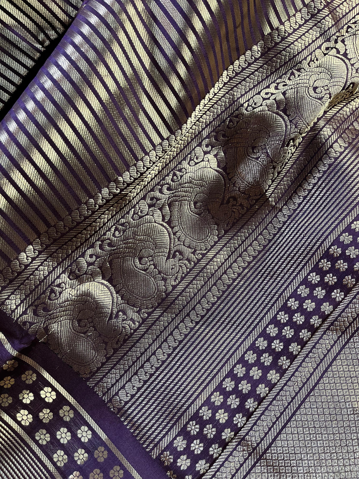 BROWN SILK PURE HANDLOOM KANJIVARAM SAREE