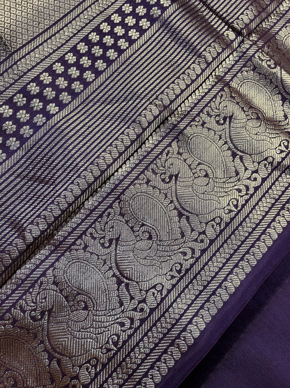 BROWN SILK PURE HANDLOOM KANJIVARAM SAREE