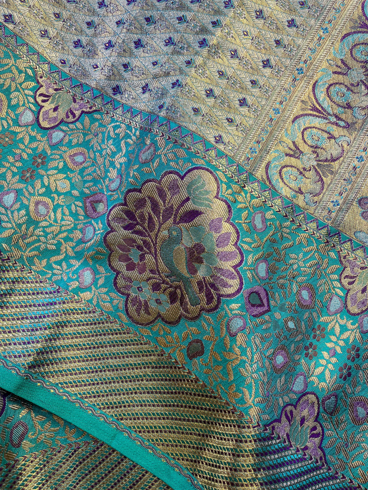 ROSE GOLD TISSUE SILK PURE HANDLOOM KANJIVARAM SAREE