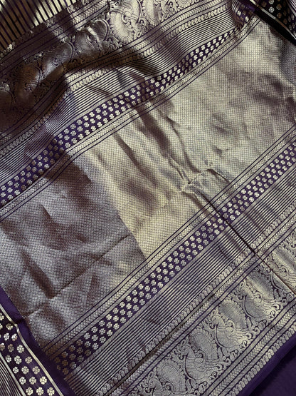 BROWN SILK PURE HANDLOOM KANJIVARAM SAREE