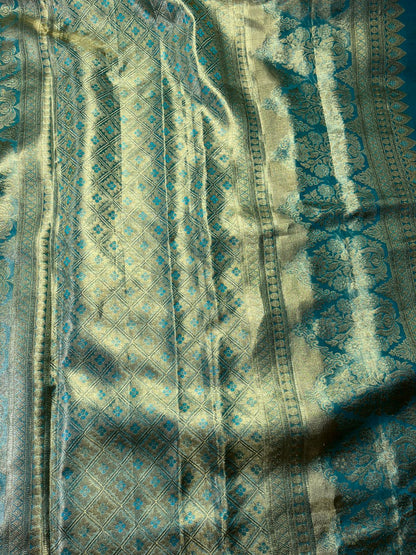 RANI PINK TISSUE PURE HANDLOOM KANJIVARAM SAREE