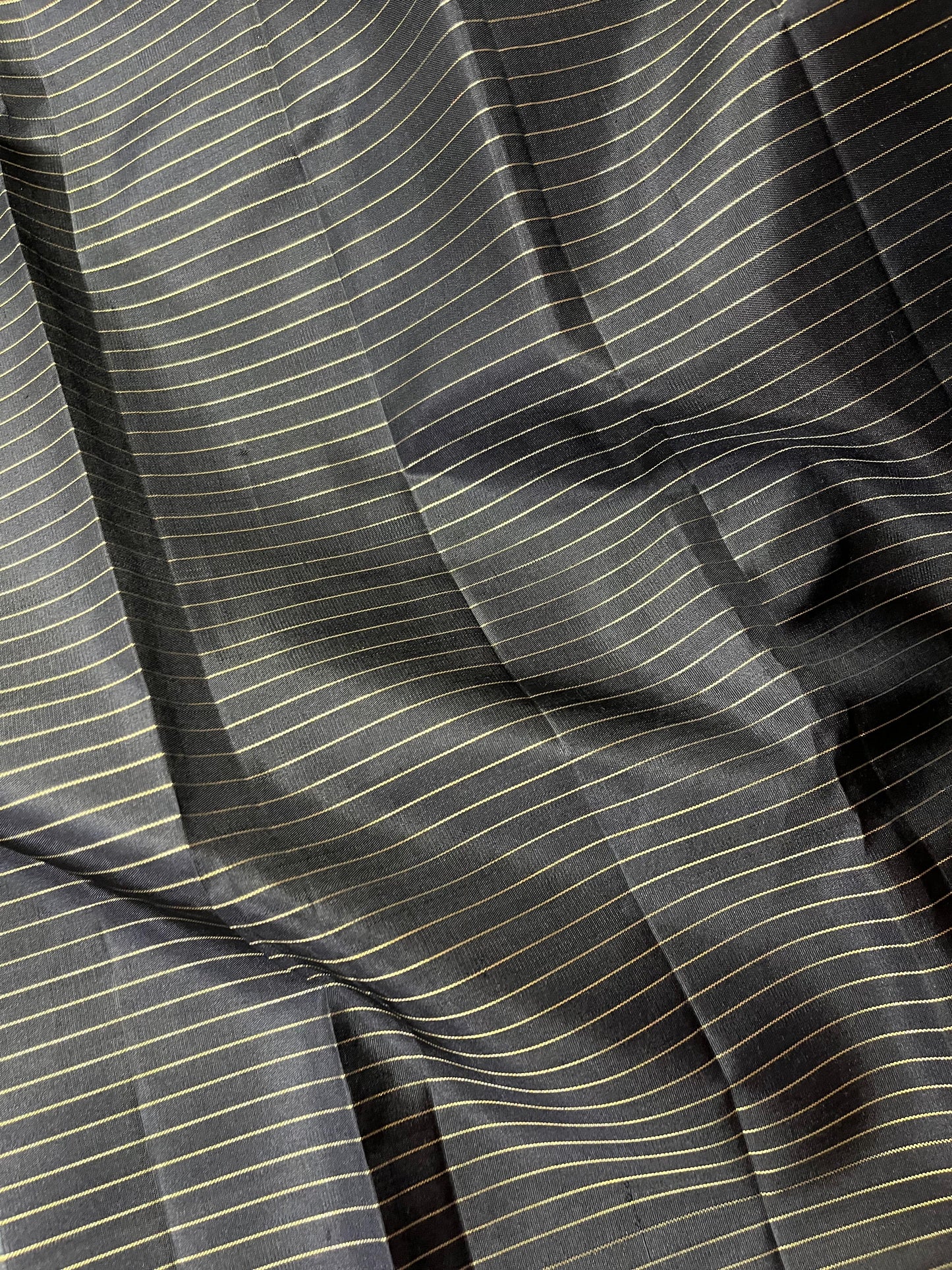 BLACK AND WHITE PURE HANDLOOM  KANJIVARAM SILK SAREE