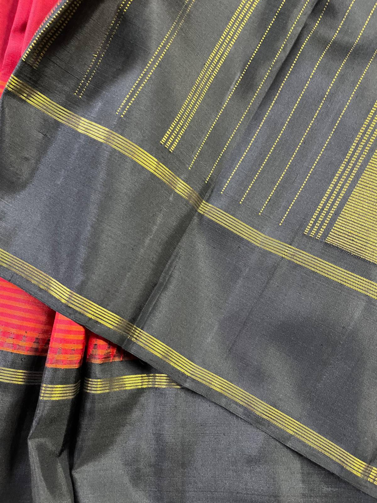 RED SILK PURE HANDLOOM KANJIVARAM SAREE