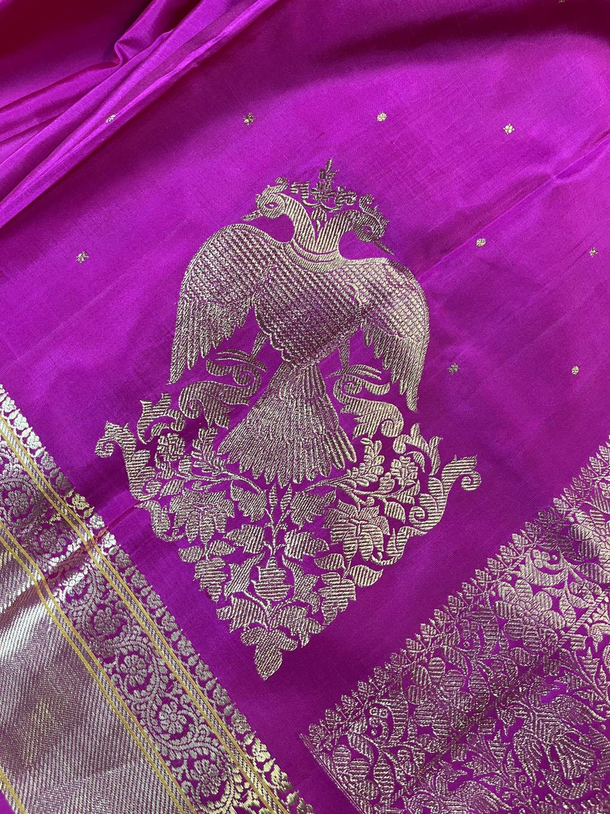PINK SILK PURE HANDLOOM KANJIVARAM SAREE