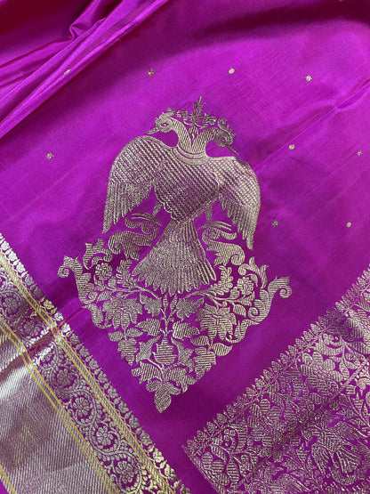 PINK SILK PURE HANDLOOM KANJIVARAM SAREE