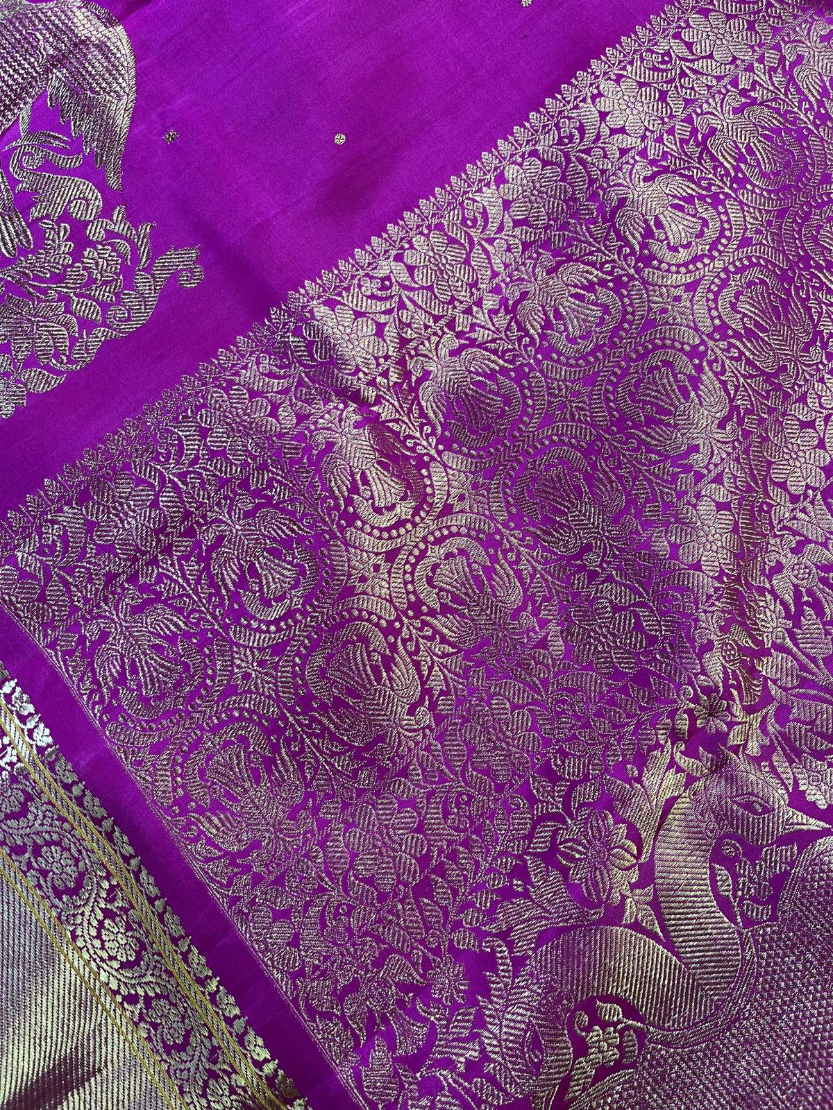 PINK SILK PURE HANDLOOM KANJIVARAM SAREE