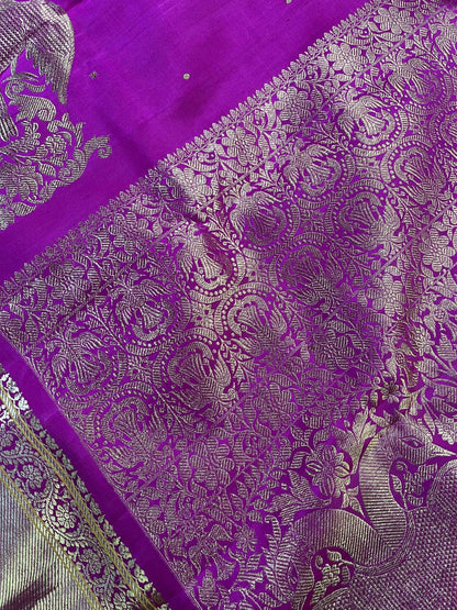 PINK SILK PURE HANDLOOM KANJIVARAM SAREE