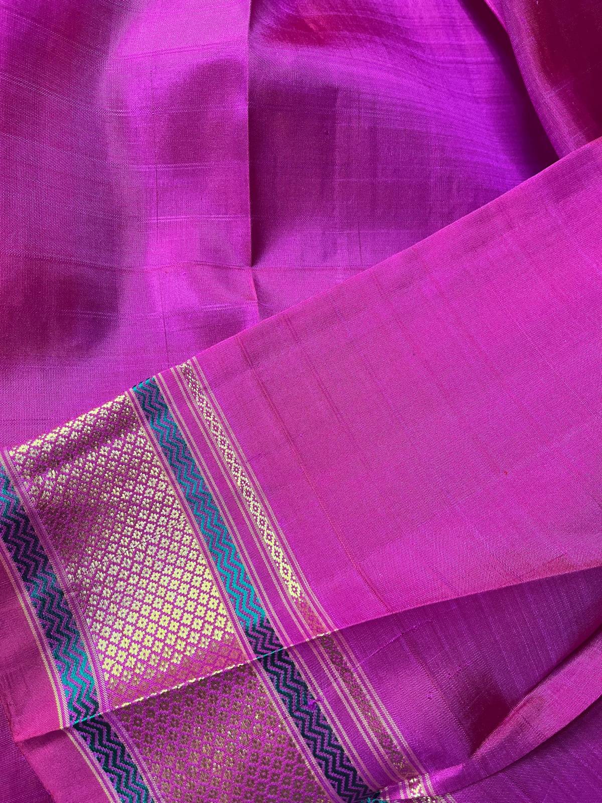 PINK SILK PURE HANDLOOM KANJIVARAM SAREE