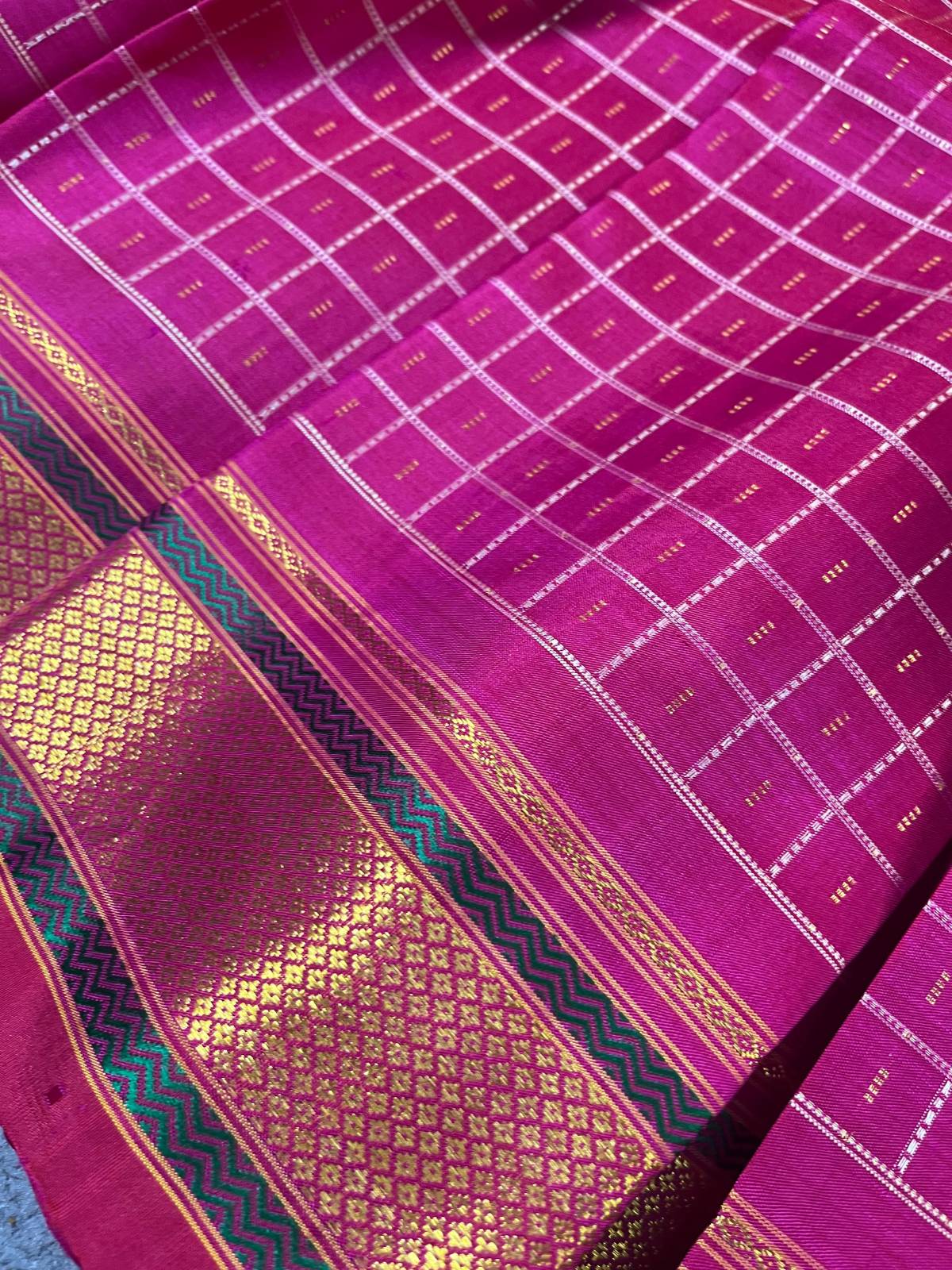 PINK SILK PURE HANDLOOM KANJIVARAM SAREE