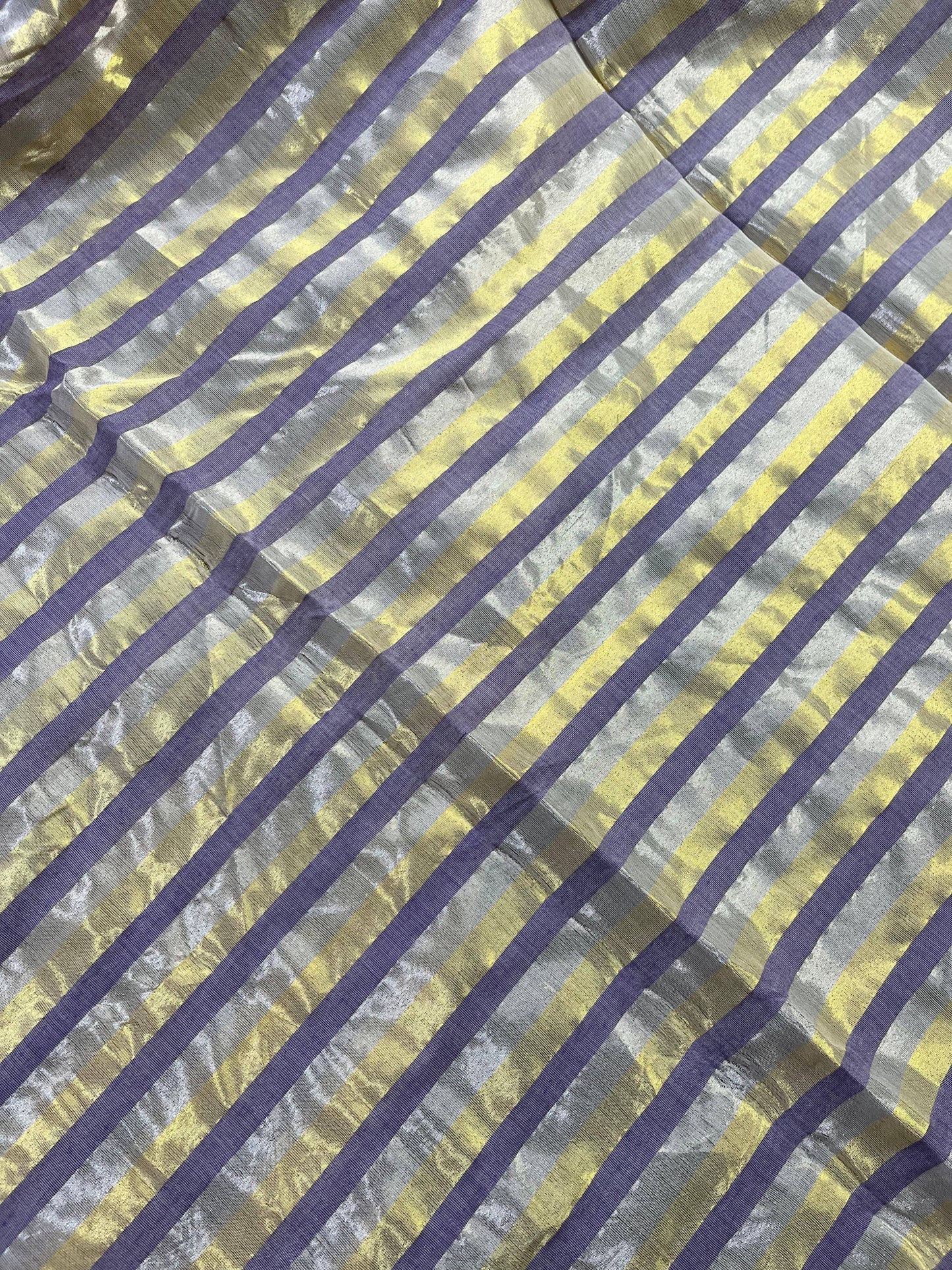 LILAC PURE HANDLOOM KERALA COTTON SAREE