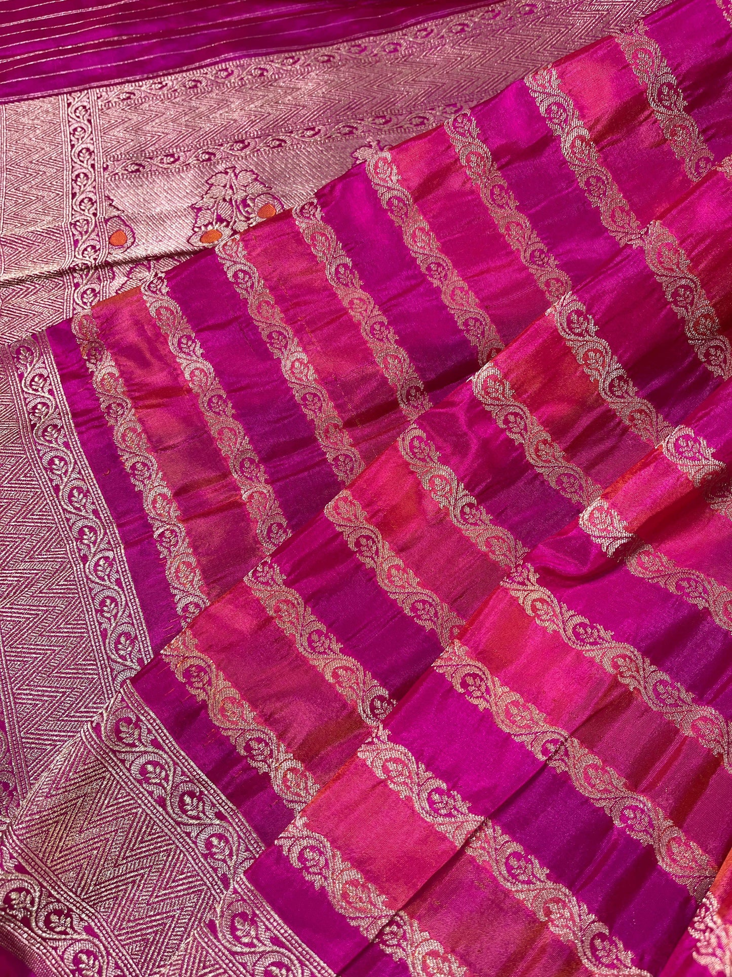 PINK SILK PURE HANDLOOM BANARASI DUPATTA