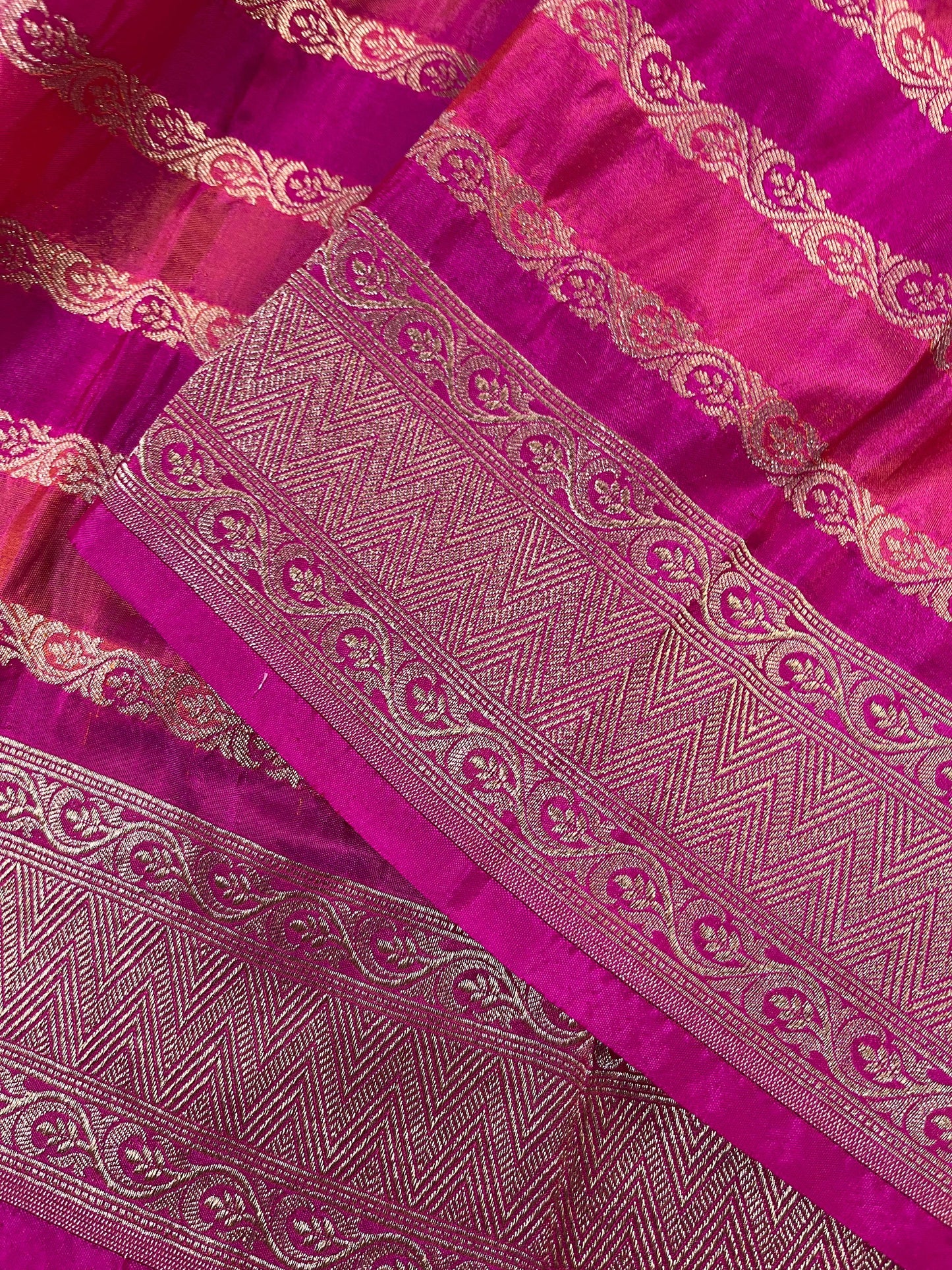 PINK SILK PURE HANDLOOM BANARASI DUPATTA