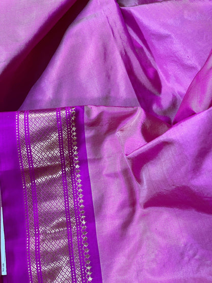 PINK SILK PURE HANDLOOM PAITHANI SAREE