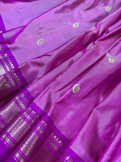 PINK SILK PURE HANDLOOM PAITHANI SAREE