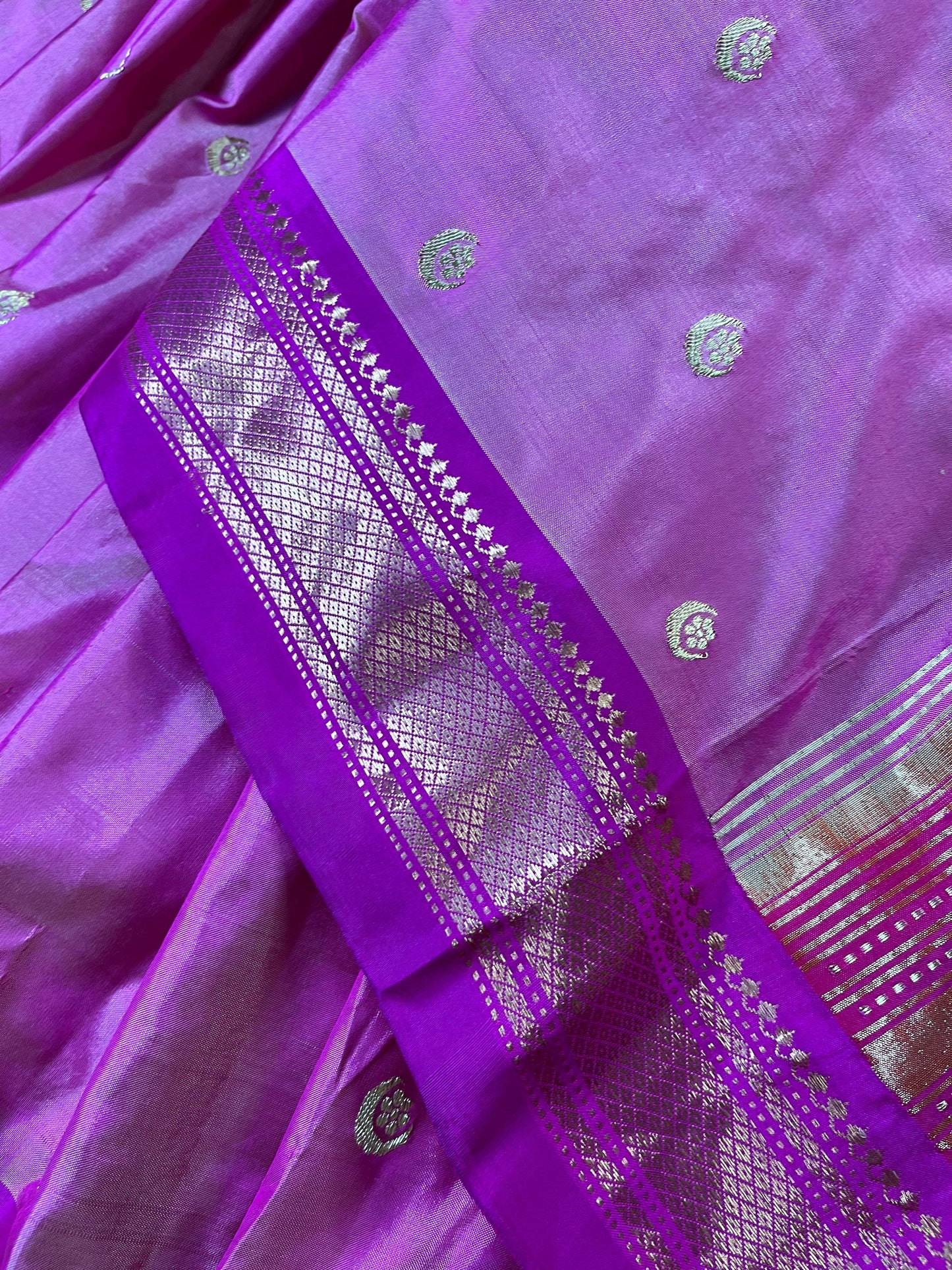 PINK SILK PURE HANDLOOM PAITHANI SAREE