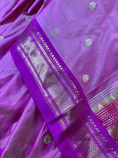 PINK SILK PURE HANDLOOM PAITHANI SAREE