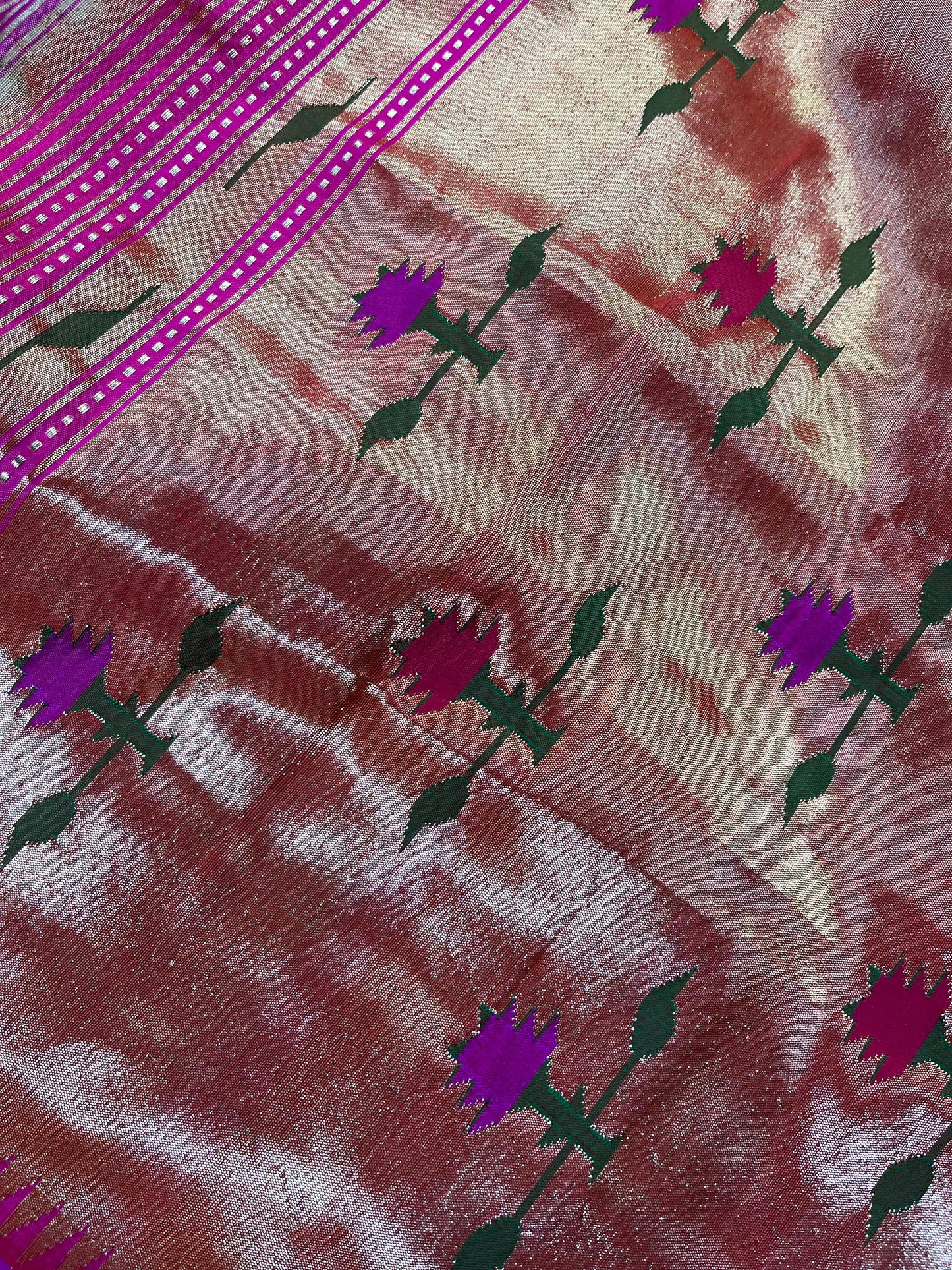 PINK SILK PURE HANDLOOM PAITHANI SAREE