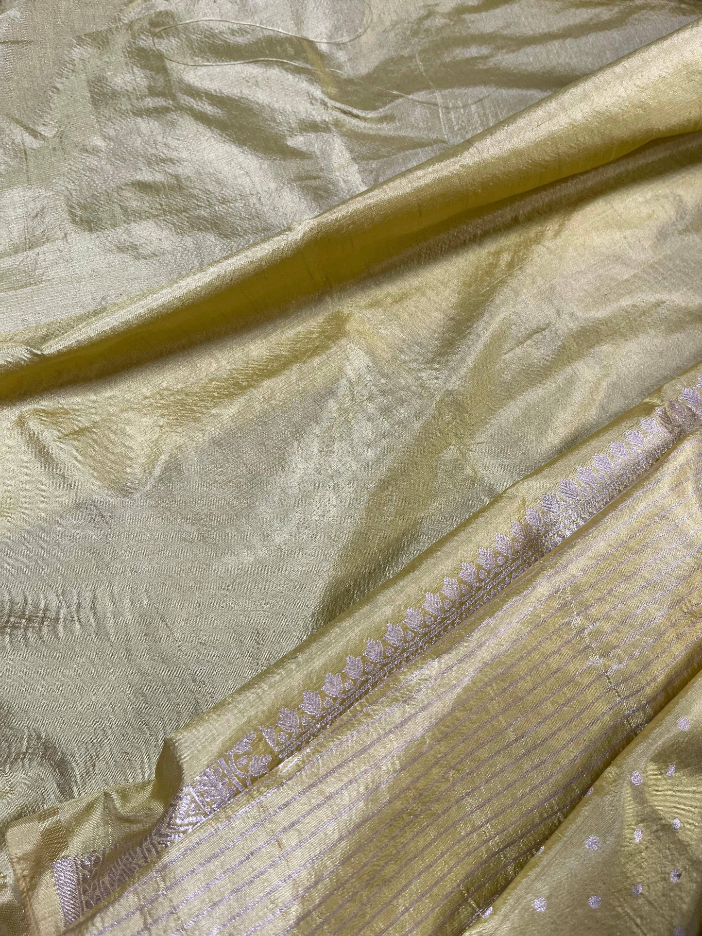 LEMON YELLOW SILK PURE HANDLOOM BANARASI SAREE