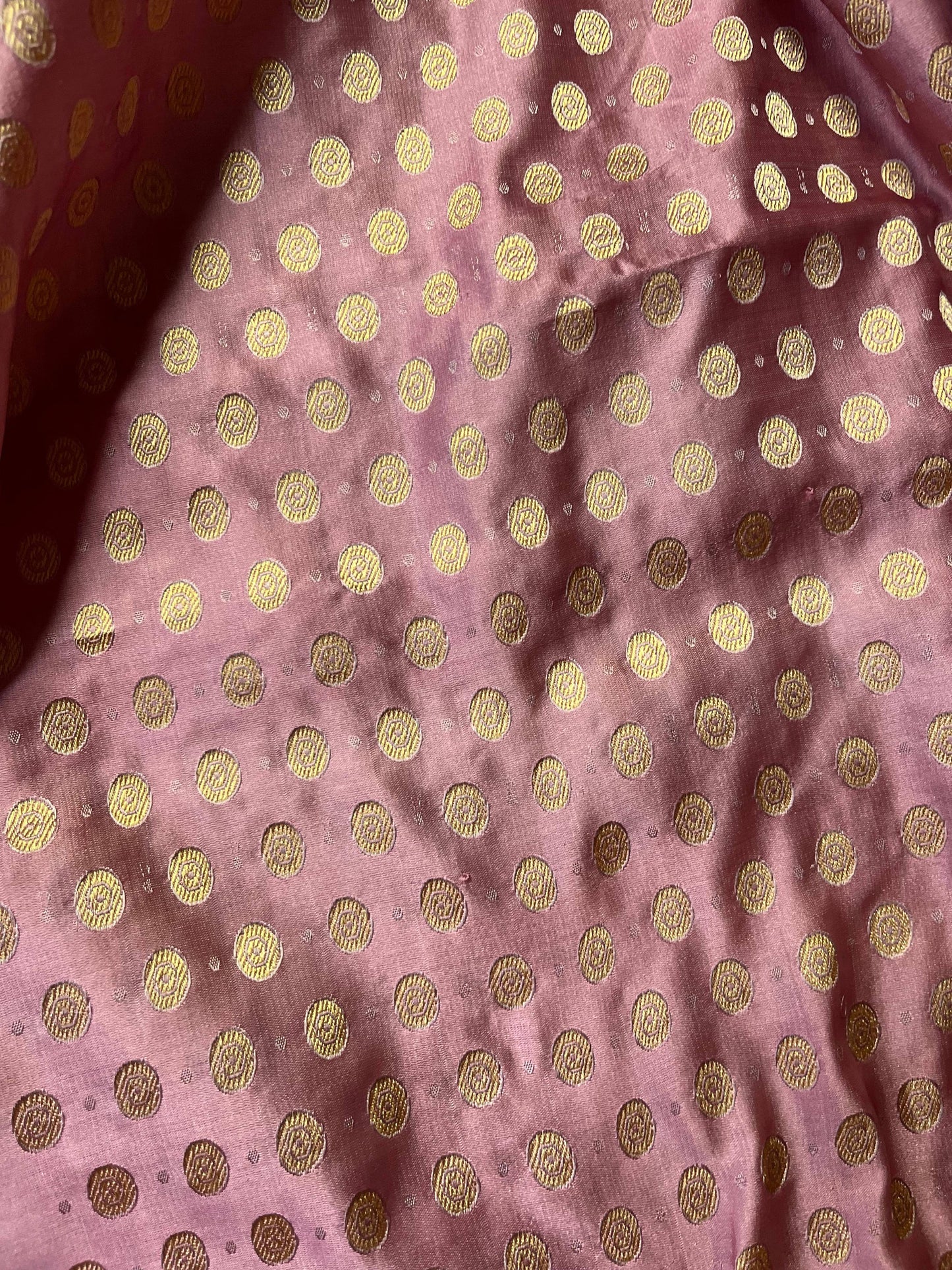 DARK MAUVE MUSHROO SILK PURE HANDLOOM BANARASI SAREE