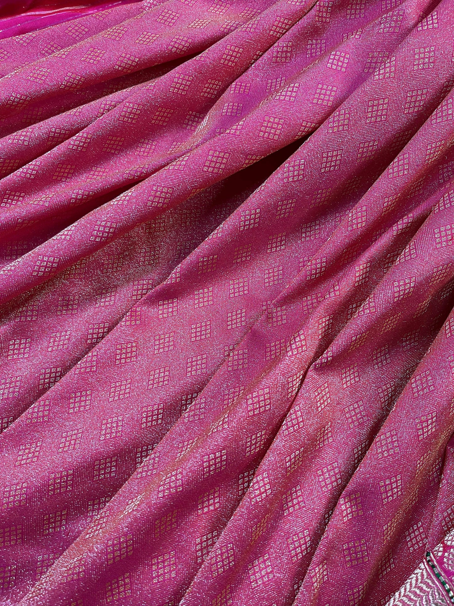PINK TISSUE SILK PURE HANDLOOM BANARASI SAREE