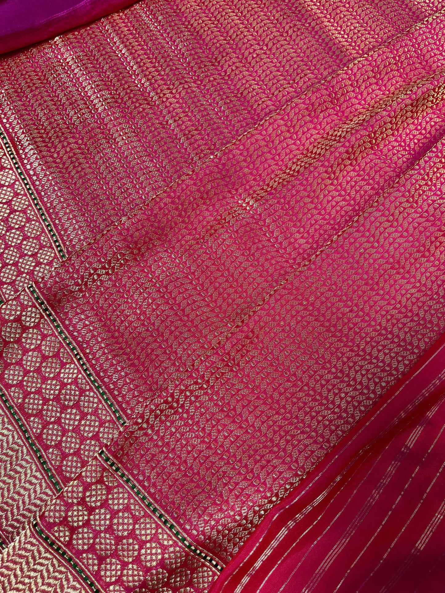 PINK TISSUE SILK PURE HANDLOOM BANARASI SAREE