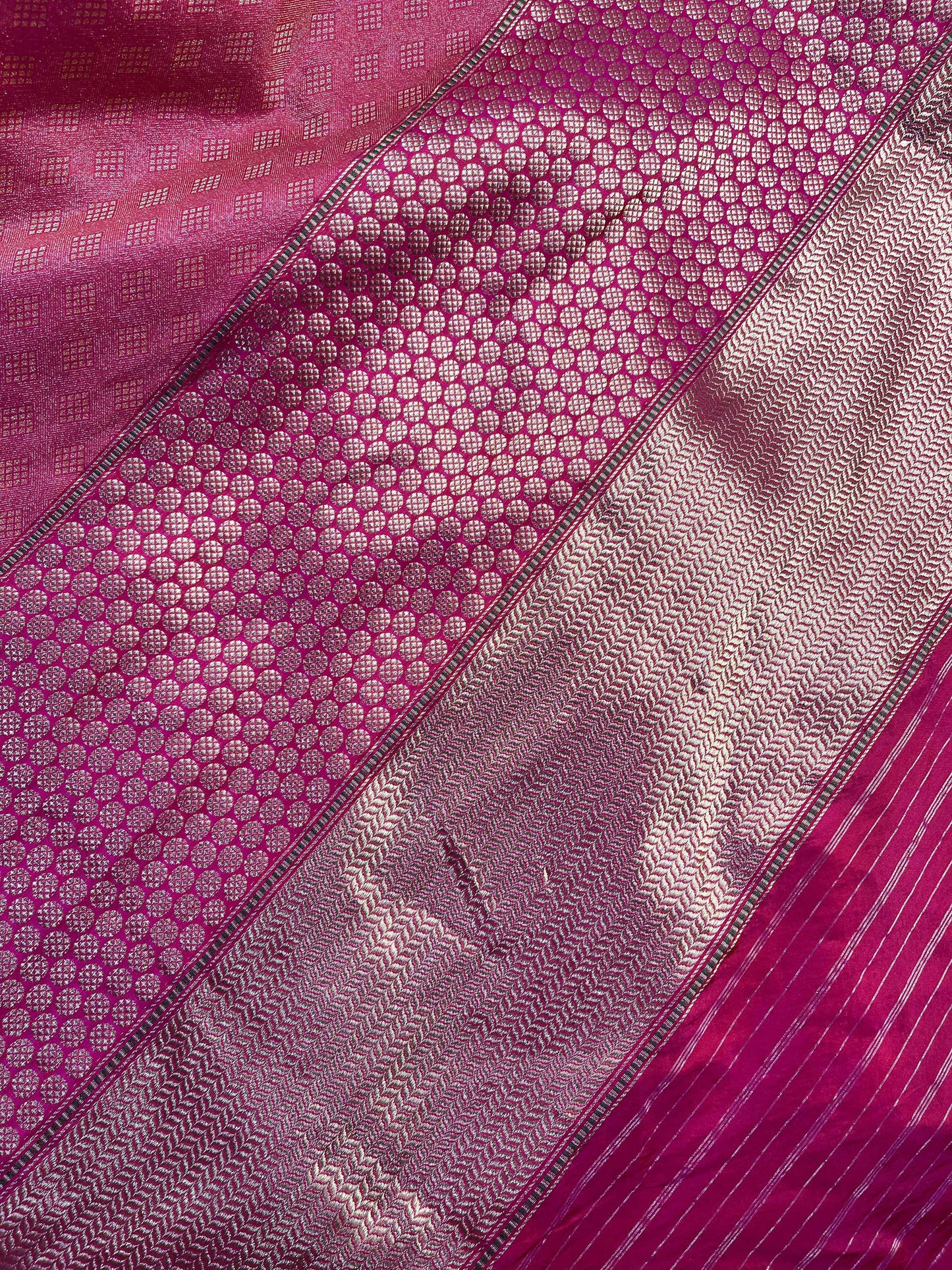 PINK TISSUE SILK PURE HANDLOOM BANARASI SAREE