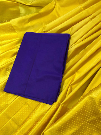 YELLOW MUSHROO SILK PURE HANDLOOM BANARASI SAREE