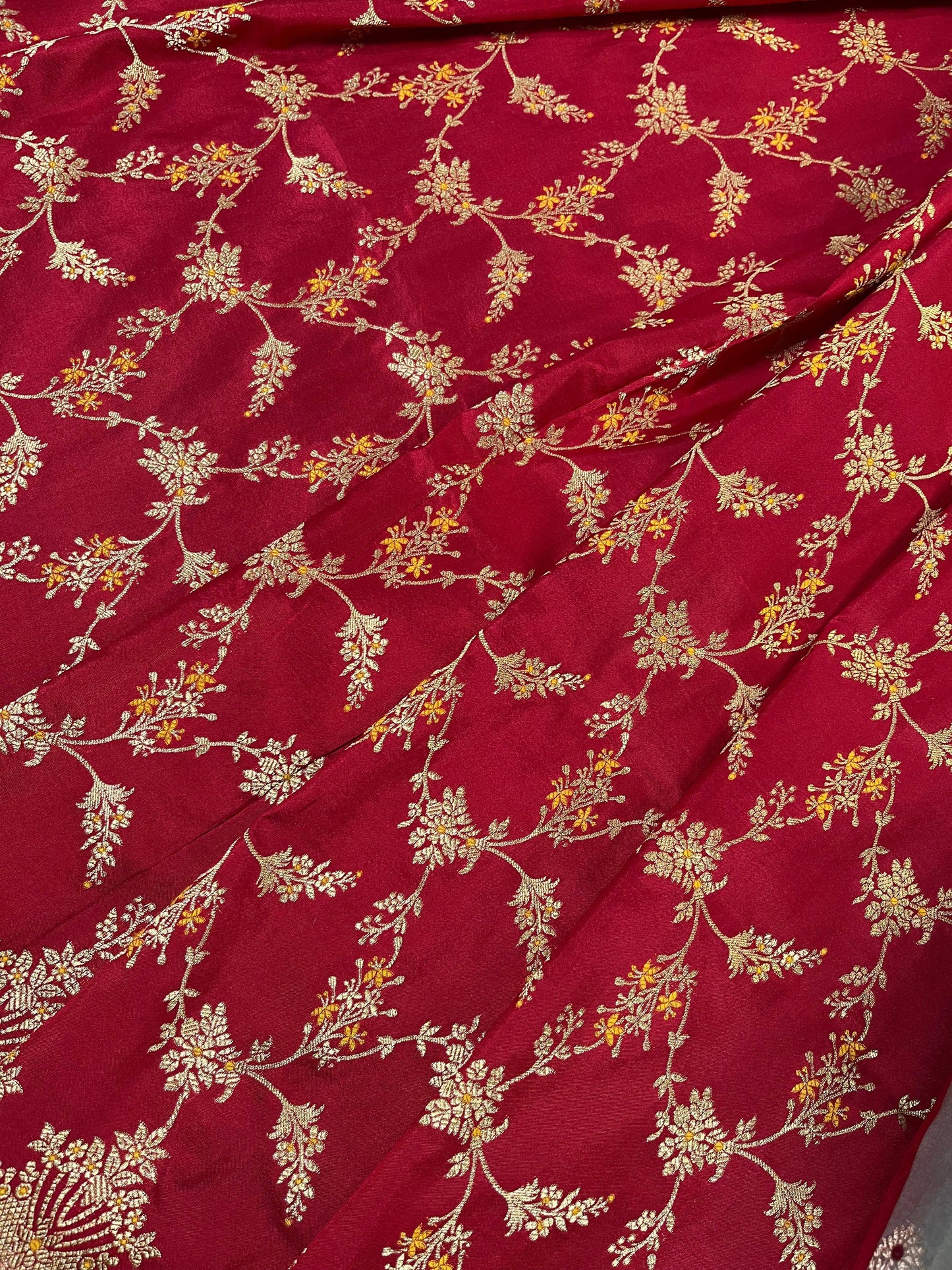 GREY SILK PURE HANDLOOM BANARASI SAREE