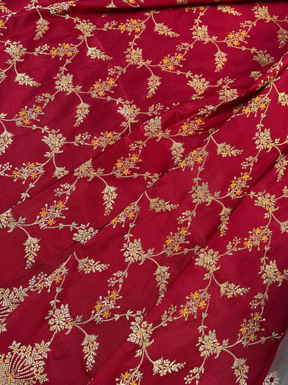 GREY SILK PURE HANDLOOM BANARASI SAREE