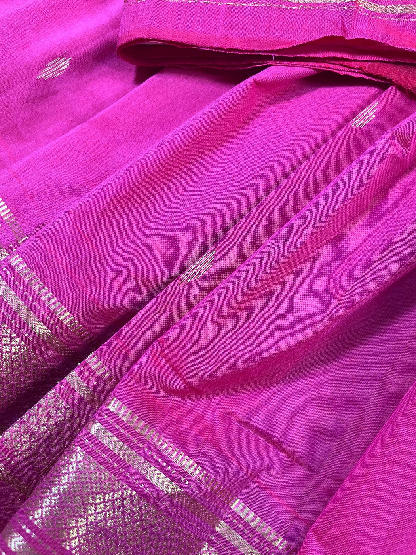 PINK COTTON PURE HANDLOOM PAITHANI SAREE