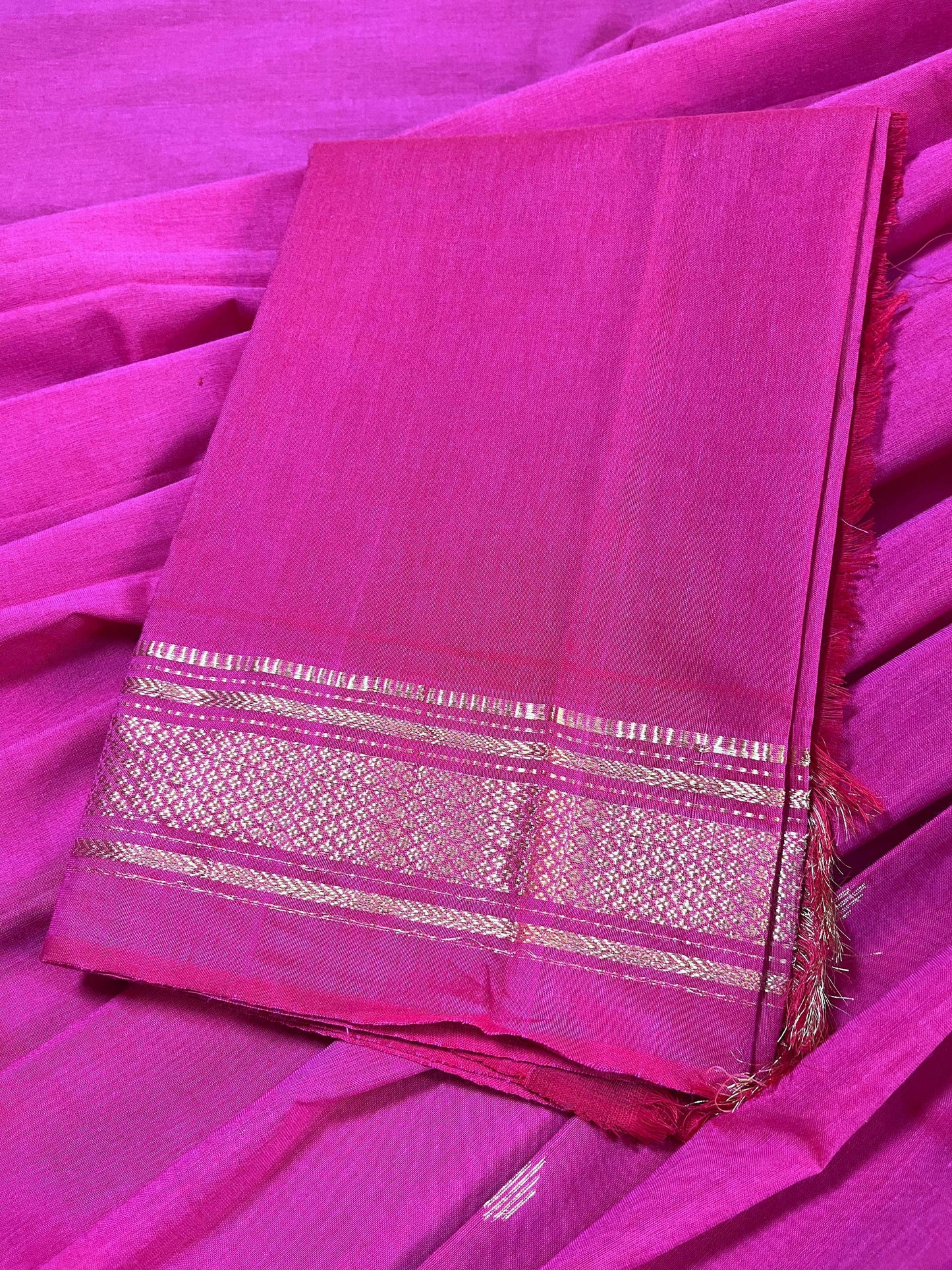 PINK COTTON PURE HANDLOOM PAITHANI SAREE