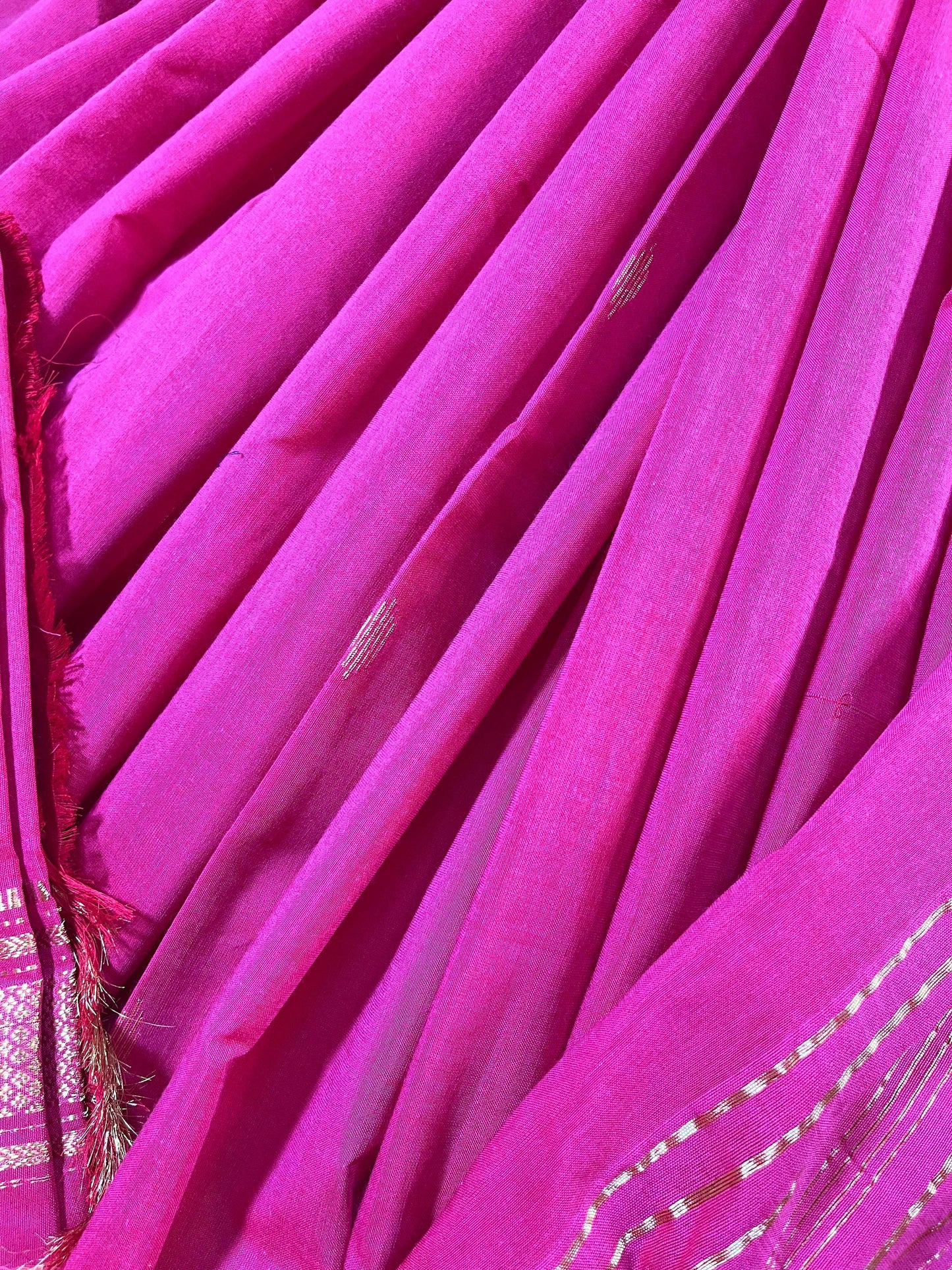 PINK COTTON PURE HANDLOOM PAITHANI SAREE