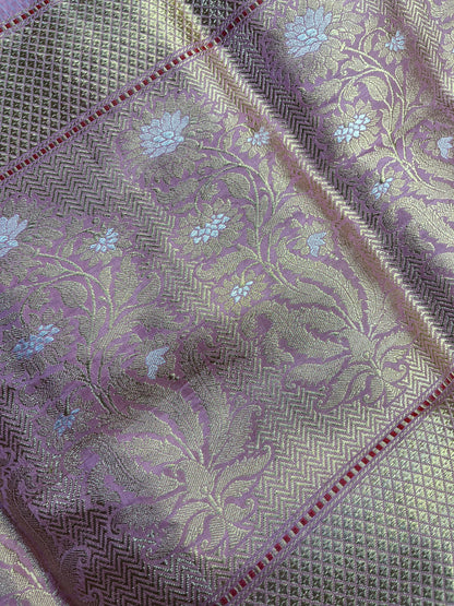 PINK SILK PURE HANDLOOM BANARASI SAREE