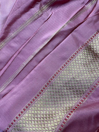 PINK SILK PURE HANDLOOM BANARASI SAREE